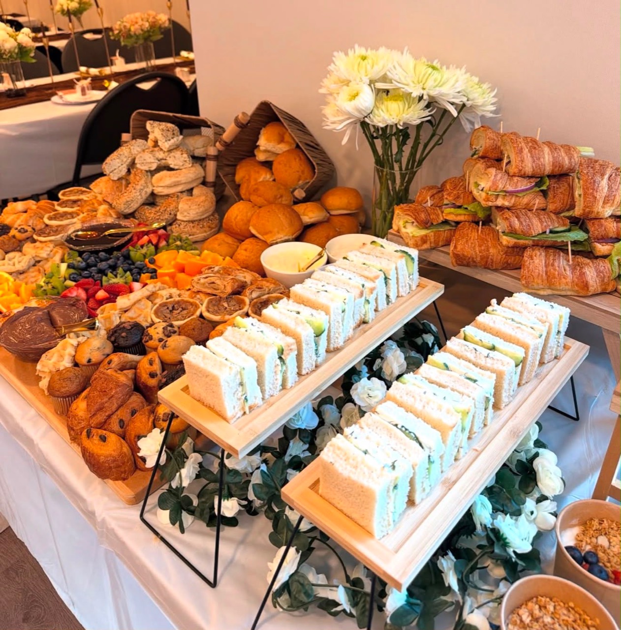 Sandwich and lunch presentation